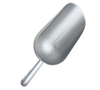 MAGICLULU Pelle Alimentaire et Polissage Fin en Alliage de Zinc Argenté Poignée Confortable Usage Polyvalent Cuisine, Farine, Glace et Fruits à Domicile