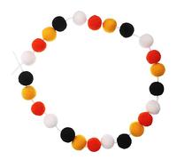 MAGICLULU Pendentif Boule en Feutre De Laine 8 Cm Orange Automne, Guirlande De Pompons Colorés, Décoration Festival Maison Et Fête, Accessoire Suspendu Décoratif, Lot Unique