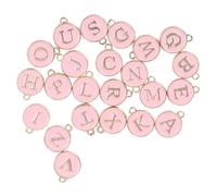 MAGICLULU Pendentif Lettre Double Face en Alliage pour Bracelet DIY | Rose, Assemblage Ludique de Mots ou Phrases, Accessoire Décoratif pour Bijoux et Téléphone