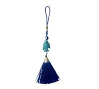 MAGICLULU Pendentif Pompon Œil Bleu Décoratif Léger en Fil Tressé, Taille Moyenne, Résistant Au Mauvais Œil, Suspendu pour Décoration Voiture Et Maison, Accessoire Artisanal Polyvalent