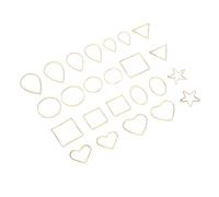 MAGICLULU Pendentifs Géométriques Diy 22 Pcs Mix Couleurs Variées Matériaux De Fabrication De Bijoux Femmes Création De Boucles D’oreilles Et Bracelets Artisanat Fait Main Présent Fête