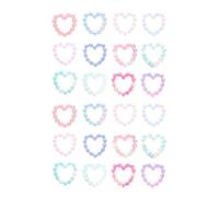 MAGICLULU Perles de Manucure Dégradé Cœur, Strass Brillants pour Nail Art, Accessoires DIY pour Ongles, Décorations Légères Adaptées Ongles Naturels et Artificiels, Sachet Unique