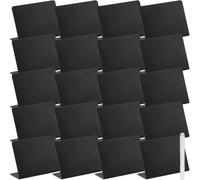 MAGICLULU Petit Tableau Noir Effaçable de Table L Forme 21 Pièces, Mini Ardoise pour Messages et Numéros de Table, Matériau Sûr, pour Restaurants, Fêtes et Usage Domestique