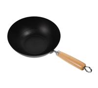 MAGICLULU Petit Wok en Fonte pour Cuisinière à Gaz et Bois, Poêle Japonaise en Fer Forgé, Résistante la Déformation, Usage Quotidien, Compatible Grill