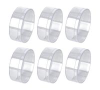 MAGICLULU Petite Boîte Cubique Ronde Transparente Couvercle, Lot de 6 Pièces 12 CM, Étanchéité, Recommandé pour Rangement Friandises et Décorations de Communion