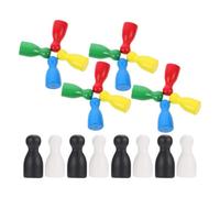 MAGICLULU Pièces D'échecs en Bois Légères de Remplacement 24pcs pour Jouer aux Échecs et Stimuler la Pensée Lors de Parties de Jeu de Société