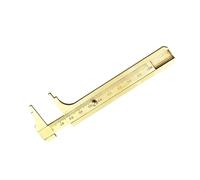 MAGICLULU Pied à Coulisse en Laiton Antique Mini, Outil de Mesure Léger et Anti-rouille, Règle Coulissante Non Magnétique pour Composants de Bijoux et Pierres Précieuses