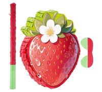MAGICLULU Piñata Fraise et Bandeau Décoration et Jeu de Fête Anniversaire à Thème Fraise pour Garçon Fille Activité Ludique Cinco de Mayo et Anniversaire
