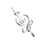MAGICLULU Pince à Cheveux en Alliage Vintage Style Viking Argentée pour Coiffure, Accessoire pour Cheveux Femme et Fille, pour Célébrations et Mariages