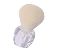 MAGICLULU Pinceau à Blush Estompeur Petit Format, Poils Synthétiques Blancs Doux, Manche Transparent, Accessoire Maquillage pour Poudres et Fonds de Teint, Femmes et Filles, Livré