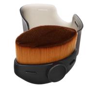 MAGICLULU Pinceau à Fond de Teint Outil Magique pour Maquillage sans Traces avec Housse de Protection avec Portable pour Brosse Ovale Dense en Nylon et Plastique pour Poudres et Liquides