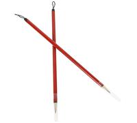 MAGICLULU Pinceaux de Calligraphie Chinois Petits Caractères, Lot de 2 Tiges en Aluminium Légères, Pinceaux à Dessin pour Écriture et Papeterie D'art, Outil Débutants pour Pratique