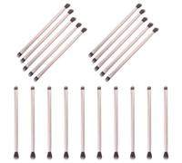 MAGICLULU Pinceaux Maquillage Double Embout 20 Pièces pour Fard à Paupières et Estompage Outil Cosmétiques Polyvalent pour Femmes