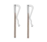 MAGICLULU Pinces à Billets Métalliques Argentées, Lot de 2 Porte-Chéquiers Portefeuilles, Maintien Sécurisé des Cartes de Crédit, Format Compact 85 MM, Usage Professionnel et Personnel