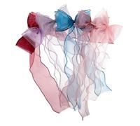 MAGICLULU Pinces à Cheveux avec Nœud Élégant Lot de 6 en Organza Léger pour Femmes et Filles, Accessoires pour Mariages et Fêtes