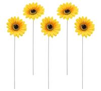 MAGICLULU Piquet De Jardin Tournesol Décoratif en Métal Résistant pour Pelouse Jardin Extérieur Accessoire De Paysage 30 X 4 X 0.04 Pouces Décoration De Cour Et Fête