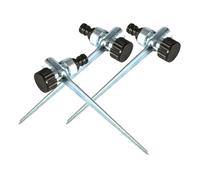 MAGICLULU Piquets D’arroseur de Pelouse en Alliage de Zinc, Lot de 3 Pcs, Raccord Fileté 1/2 Pouce, Piquets Stables pour Irrigation Jardin, Pelouse et Parc, Accessoires D’arrosage Robustes
