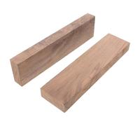 MAGICLULU Planches de Bois de Noyer Massif 2 Pcs 20x5x2 Cm pour Sculpture, Loisirs Créatifs et Décoration Intérieure, Panneaux Épais Bruts pour Travail du Bois Artisanat
