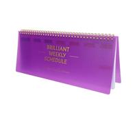 MAGICLULU Planificateur Non Daté Bloc-Notes 12.20X30.50Cm Agenda Hebdomadaire pour Gestion Temps Réunions Maison Bureau