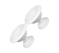 MAGICLULU Planteurs de Fleurs Romains Blancs en PP pour Mariage, Lot de 2, Décor Extérieur Élégant pour Scène de Cérémonie et Réception