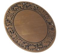 MAGICLULU Plaque de Façade en Cuivre Ancien 11 Cm Motif des 12 Signes du Zodiaque Chinois, Décorative pour Meuble TV, Armoire ou Boîte en Bois, Finition Cuivre Antique, Accessoire Décoratif