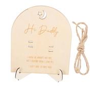 MAGICLULU Plaque Souvenir de Test de Grossesse en Bois avec Socle, pour Décoration de Maison ou Bureau, Conserve Vos Moments Précieux, 2 Pièces