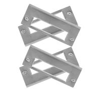 MAGICLULU Plaques de Gâche en Acier Inoxydable 4 Pcs, Kit de Réparation pour Portes de Salle de Classe, Plaques de Recouvrement et Renforcement de Serrure, Installation Facile, Résistant