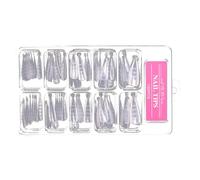 MAGICLULU Plaques de Nail Art 100 Pièces Blanches Échelle, Accessoires de Manucure pour Extensions D’ongles, Modèle de Bout D’ongle Réaliste, Fournitures Professionnelles pour Nail Art