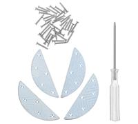 MAGICLULU Plaques de Talon en Fer Anti-usure pour Bottes Coussinets Amortissants et Protection Antidérapante pour Restauration en Conditions Humides