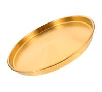 MAGICLULU Plateau à Bijoux Métal Plateau De Rangement pour Ornements pour Boucles Oreilles Et Bagues Assiette Acier Inoxydable pour Organisation De Bureau