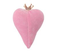 MAGICLULU Plateau de Cœur Rose en Velours Saint-Valentin | Décoration D’étagère, Alliage et Coton, Ambiance Douce, Usage Bureau Intérieur, Style Charmant