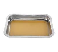 MAGICLULU Plateau de Dissection pour Enseignement et Expériences de Dissection en Acier Inoxydable Argenté Solide Bac à Cire pour Laboratoire Biologique