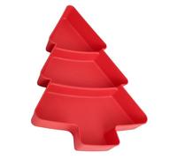 MAGICLULU Plateau Service Fruits Gratte-Ciel à Compartiments Forme De Sapin De Noël Assiette Noix Et Snack Multifonction Plateau Snack Maison pour Dessert Et Fruits Secs