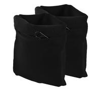 MAGICLULU Pochette de Poignet Étanche pour Running et Marche Grosse Capacité de Rangement en Polyester Résistant la Pluie la Transpiration, Lot de 2 Pièces Noir pour Homme et Femme