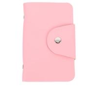 MAGICLULU Pochette de Rangement pour Plaque à Ongles Rose 20 Emplacements, Paquet pour Plaque de Stamping Nail Art Multifonctionnel, Fermeture à Bouton-pression, Format Compact et Solide,