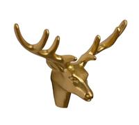 MAGICLULU Poignée de Meuble en Laiton Forme Tête de Cerf, Bouton de Tiroir Décoratif pour Armoires et Commodes, Quincaillerie Robuste Cuisine, Chambre et Salle de Bain, Bouton Unique