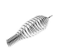 MAGICLULU Poignée de Porte de Foyer en Acier Inoxydable Ressort Conique, Poignée Spiralée Résistante la Chaleur pour Poêle à Granulés, Pièce de Rechange pour Barbecue et Fumoir, 1 Pièce,