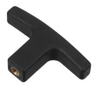 MAGICLULU Poignée Plastique Filetée Intérieure Noire de T Finition Mate, Facile à Installer, Confortable à Utiliser, Pièces Détachées pour Vanne de Vidange Vr