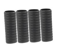 MAGICLULU Poignées en Caoutchouc Noir Lot de 4 Grip Confortable et Protection pour Archet de Violon et Violon Basse pour Musicien