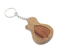 MAGICLULU Porte uitare en Bois avec Boîte de Rangement pour Médiators Design Créatif et Forme Guitare Accessoire Unique pour Amateurs