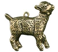 MAGICLULU Porte-clés mouton minuscules animaux figurines de moutons tout petit décor rétro figurines miniatures mouton figurine figure de mouton Figurine animale mouton décoratif laiton Doré