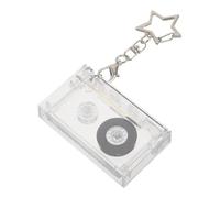 MAGICLULU Porte-clés ou Saint-valentin en Acrylique Cassette Audio Rétro Léger et Portable, Accessoire Musique Vintage pour Décoration de Clés Quotidien