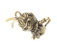 MAGICLULU Porte-clés Roi Singe en Laiton Solide, Breloque Feng Shui pour Bijoux et Paquet à Dos, Ornement Singe Vintage, Charme Richesse et Chance, Accessoire Polyvalent pour Présent