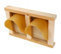 MAGICLULU Porte Double pour Pigeonnier en Bois et Abs, Entrée Cage à Oiseaux de Style Européen, 2 Portes pour Pigeons Voyageurs et Petits Oiseaux, Accessoire Sécurisé pour Élevage de