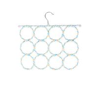 MAGICLULU Porte-écharpes Pliable Papier Rattan À Anneaux Organisateur Éco-Responsable pour Cravates Et Serviettes Rangement Pratique pour Dressing
