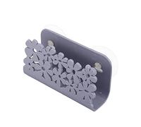 MAGICLULU Porte-éponge Évier Gris avec Ventouse Support De Rangement Évier Plastique PP Étagère Drainante pour Vaisselle Organiseur Pratique avec Poignées Latérales Égouttoir Vaisselle Cuisi