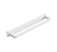 MAGICLULU Porte-Serviettes Mural Coulissant Adhésif Blanc Réglable en Plastique Robuste Support Multi-Usage pour Torchons Et Pantoufles La Cuisine Et Salle De Bain sans Perçage