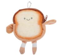 MAGICLULU Portefeuille en Tissu Créatif de Toast, Compact et Adorable pour Pièces et Écouteurs, Shopping Sports