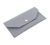MAGICLULU Portefeuille Longue Enveloppe à Argenté Multifonction en Cuir PU Bleu Ciel, Porte-Cartes Compact pour Femmes, Organisateur D'argenté Liquide pour Usage Quotidien et Voyage, Format