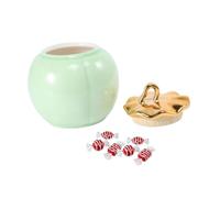 MAGICLULU Pot À Thé En Céramique En Forme De Citrouille Verte Pour Café Sucre Sel Poivre Décoratif